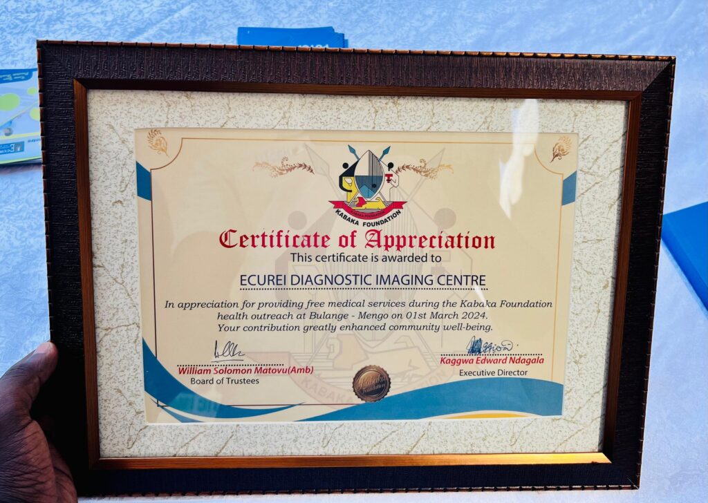 ECUREI Honored by Kabaka Foundation for Impactful Community Health Contributions